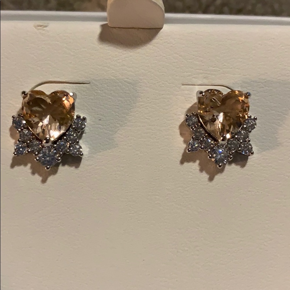 Morganite Earrings NWT 🤩